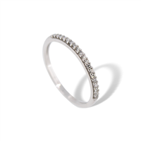 Anello riviera da donna in oro bianco 18 kt con diamanti naturali 0.13 ct G VS – Idee Preziose dal 1987 - IP.AK18B/64D